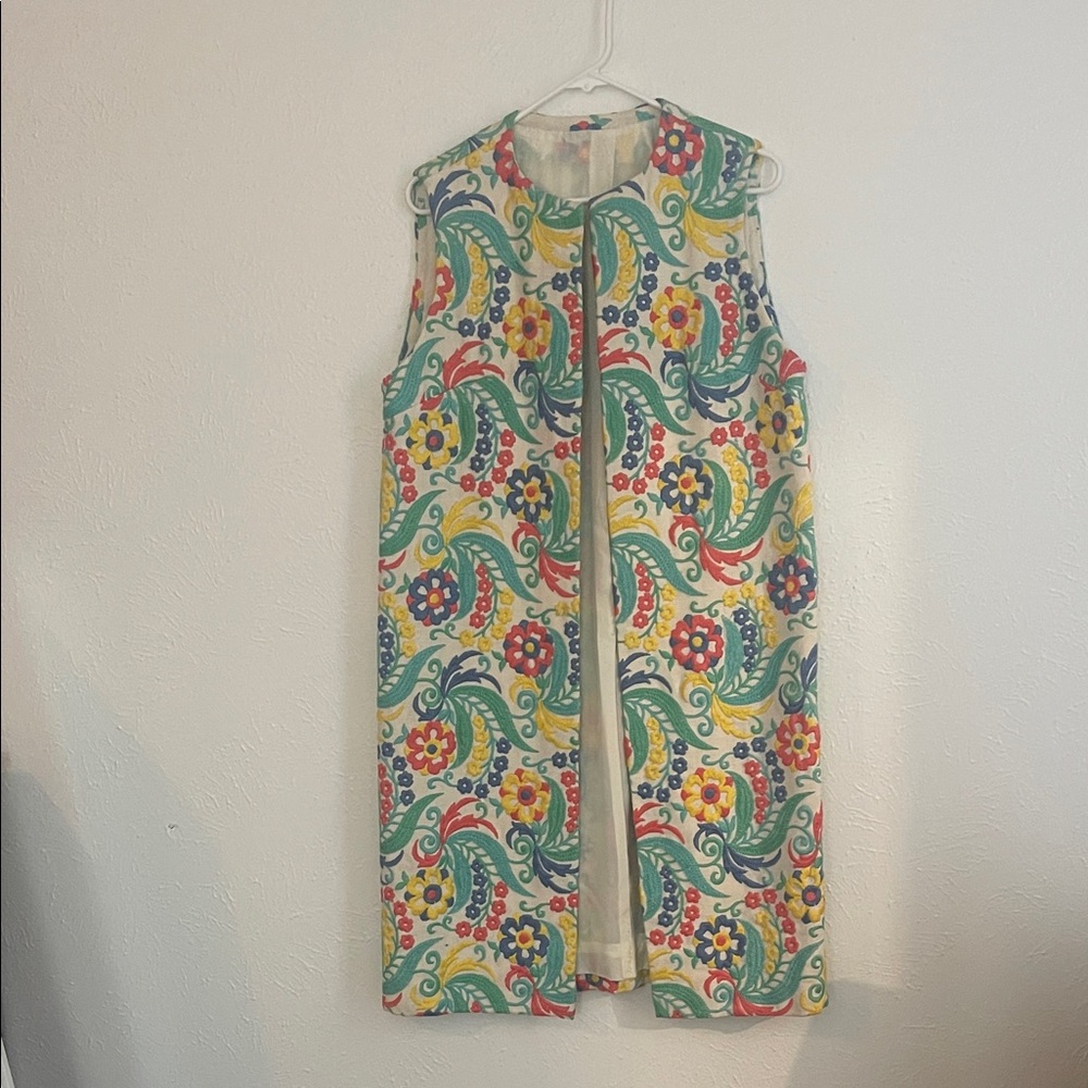 Colorful Floral Sleeveless Vest